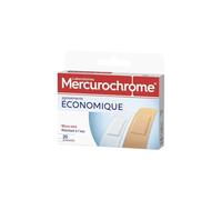 MERCUROCHROME - Pansements Résistants pour Soins Quotidiens, Protection Confortable (Boîte 20) - Le lot de 4