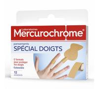Mercurochrome Pansements Doigts – 12 unités