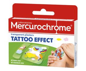 Mercurochrome Pansements transparents Effet Tatou Pansement(S) 12 pc(s)