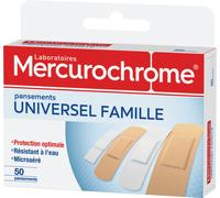 Mercurochrome Pansements Universel Famille 3 formats - Boîte 50