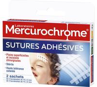 Mercurochrome Pansements Sutures Adhésives 16 Unités