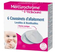 Mercurochrome Coussinets Allaitement Réutilisables 6 Pièces