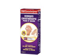 MERCUROCHROME - SoL'oution Cryothérapie Efficace pour Verrues Tenaces sur Mains et Pieds, Applicateur 38 ml - Le lot de 2