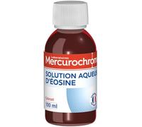 MERCUROCHROME - Solution Aqueuse d'éosine - 100 mL - Peut être utilisée comme Colorant - A utiliser diluée dans une base cosmétique - Fabriqué en France