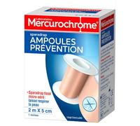 MERCUROCHROME Sparadrap Prévention Ampoules, Anti-Frottements - 2m x 5cm