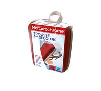 Mercurochrome – Trousse de Premiers Secours – 17 composants (pansements, bandage, sérum physiologique)