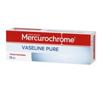 Mercurochrome Vaseline Pure – Multi-usages – Tube 75 ml (Format voyage, Fabriqué en France)