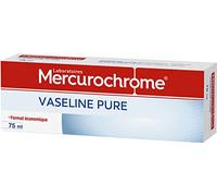 MERCUROCHROME - Vaseline Pure - Tube - Multi-Usages - Facilite l'action de glisse - Format Voyage - Facile à Transporter - 75mL - Produit fabriqué en France
