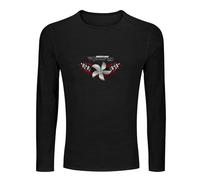 Mercury Marine Racing Men's Tee Crewneck Long Sleeve Unisex 100% Cotton T Shirt Black XL