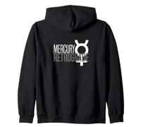 Mercury Retrograde Astrologie Transit Planetary Glyph Sweat à Capuche