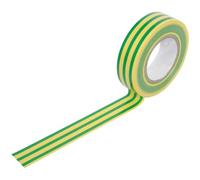 MERCURY Ruban isolant électrique de 20 m - Adhésif PVC puissant | Résistant à l'eau et ignifuge | Approuvé BS | Utilisation professionnelle et bricolage | Vert et jaune