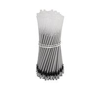 Mercury Silver Lot de 100 recharges multifonction en tissu argenté pour remplir des crayons en cuir Fournitures de couture pour la fabrication de robes