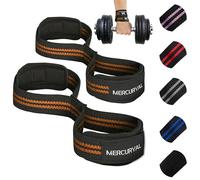 MERCURYAL Straps en forme de 8 pour Gym de niveau avancé et professionnel - Straps pour Powerlifting - Bandes de préhension en forme de 8 pour la salle de sport et le levage de poids - Accessoires de