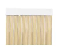 MercuryTextil P69 Rideau de porte PVC 210 x 90 cm Beige + fil transparent, plastique