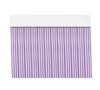 MercuryTextil P69 Rideau de Porte PVC 210 x 90 cm Transparent + Fil Lilas