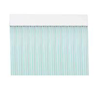 MercuryTextil P69 Rideau de Porte PVC 210 x 90 cm Transparent + Fil Vert