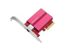 Mercusys Adaptateur réseau PCle 10 Gigabit, compatibilité polyvalente, Wake-on-LAN, Ethernet économe en énergie, jeu sans décalage, streaming 8K/4K, prend en charge Windows, Windows Server et Linux