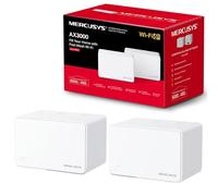 MERCUSYS AX3000 Système Wi-Fi 6 maillé pour toute la maison, couverture jusqu'à 460 m², connexion jusqu'à 150 appareils, canaux 160 MHz, contrôle facile des applications, Halo H80X (lot de 2)