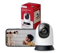 MERCUSYS Caméra Surveillance WiFi intérieure 360° 2K, Vision Nocturne, Notifications en Temps réel, Détection de Personne, Suivi de Mouvement, Télécommande, Compatible avec Alexa, MC210