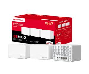 MERCUSYS Halo H25BE(3-pack) BE3600Mbps Whole Home Mesh WiFi 7 System, 3x Full Gi