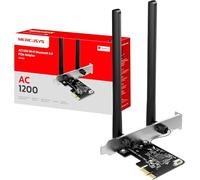 MERCUSYS MA30E TP-Link Carte WiFi PCIe AC1200Mbps, Carte Bluetooth PC, Bluetooth 5.0, Carte WiFi pour PC, Bi-Bande, MU-MIMO, WPA3, Antennes à Gain Elevé, Compatible avec Windows 11/10, Linux