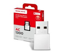 MERCUSYS MA30N TP-Link Clé WiFi AC1300Mbps,Adaptateur WiFi USB, Carte réseau, Nano Carte, Double Bande, Clé WiFi pour PC, Carte WiFi pour PC, Dongle WiFi Bi-Bande, Compatible avec Windows 11/10