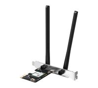 Mercusys MA70XE Adaptateur Wi-FI 6 AX1800 + Bluetooth 5.4 PCIe - Double Bande, 2 antennes Haut Gain, WPA3, Faible Latence, pour PC Windows 10/11