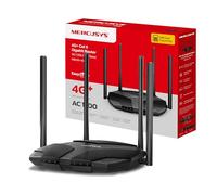 MERCUSYS MB235-4G - Routeur 4G+ Cat6 Wi-FI AC1200 bi-Bande, Jusqu’à 300 MB/s, Compatible EasyMesh, 4 antennes externes, Ports Gigabit, sécurité WPA3, Compatible Multi-Opérateurs