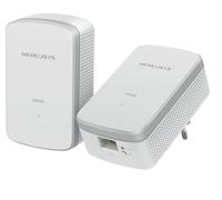 Mercusys MP300 KIT CPL AV600 - Kit de 2 Adaptateurs Powerline 600 Mbps, Port Fast Ethernet, Jusqu’à 300 m sur Circuit électrique, Plug & Play, Économiseur d’énergie