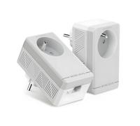 Mercusys MP300P KIT CPL 600Mbps avec 1 Port et Prise Intégrée Type F, Boitier CPL Kit de 2 - idéal pour Profiter du Service Multi-TV à la Maison, Compatible Toutes Les Box