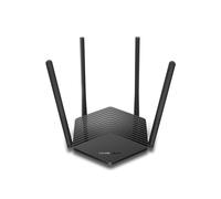 Mercusys MR60X Routeur Wi-Fi 6 AX1500 Bi-bande Gigabit Ethernet (2.4GHz/5GHz) 802.11ax MU-MIMO, Sécurité WPA3, 4 Antennes 5dBi, Pare-feu SPI