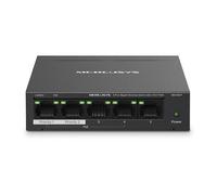 Mercusys MS105GP commutateur réseau Gigabit Ethernet (10/100/1000) Connexion Ethernet, supportant l'alimentation via ce port (PoE) Noir