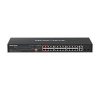 Mercusys MS128GP commutateur réseau Gigabit Ethernet (10/100/1000) Connexion Ethernet, supportant l'alimentation via ce port (PoE) 1U Noir