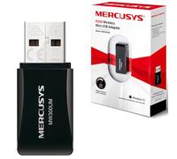 MERCUSYS N300UM Dongle Wi-FI sans Fil Mini USB Adaptateur Wi-FI pour PC/Ordinateur de Bureau/Ordinateur Portable, Prend en Charge Windows 10/8.1/8/7/XP