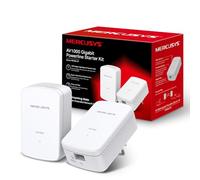 Mercusys Prise CPL 1000 Mbps, Port Gigabit, Plug & Play, Kit de 2 MP500 | Compatible toutes box Fibre, Profitez d'une connexion stable via le réseau électrique, Idéal pour le Streaming/Télétravail