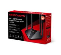 MERCUSYS Router WiFi AC1200 Dual Band 1200Mbps 4 Antenne Gigabit