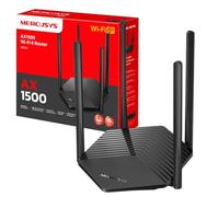 MERCUSYS Routeur MR60X WiFi 6 AX1500Mbps, ports Gigabit Ethernet, routeur WiFi TP-Link, protection de sécurité générale, installation facile, Internet Booster, économie d'énergie, contrôle de