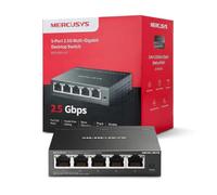 MERCUSYS Switch MS105GS-M2 5 ports 2,5 Gbit/s RJ45 métal Plug & Play – idéal NAS/serveur/gaming 4K