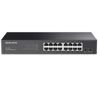 MERCUSYS Switch Gigabit MS116GS 16 Porte 10/100/1000 Mbps Nero Involucro Metallico