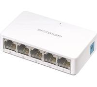 Mercusys | Switch | MS105 | Non administré | Desktop | Nombre de ports 10/100 Mbps (RJ-45) 5 | Nombre de ports 1 Gbps (RJ-45) | Nombre de ports SFP | Nombre de ports PoE | Nombre de ports PoE+ | Type