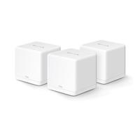 MERCUSYS TP-Link Halo H1500X(3-Pack) Routeur WiFi 6 Mesh AX1500Mbps, Couverture Jusqu'à 550 m², WiFi Mesh, Bi-Bande, Repeteur WiFi Puissant, 3 Ports Gigabit, Contrôle Parental, Brancher et Utiliser