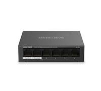 Mercusys MS106LP commutateur réseau Géré Fast Ethernet (10/100) Connexion Ethernet, supportant l'alimentation via ce port (PoE) Noir Noir G