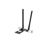 MERCUSYS WiFi 6 Carte WiFi PCIe AX3000Mbps, Bluetooth 5.3, Bi-Bande (5GHz/2.4GHz), Chipset Intel Wi-FI 6E, WPA3, MU-MIMO, OFDMA, Carte WiFi PC Fixe, Windows 11/10, Mercusys MA80XE