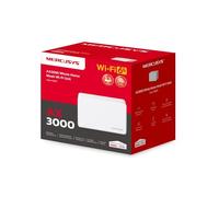 MERCUSYS WiFi 6 Mesh AX3000Mbps, Connecter jusqu'à150 Appareils, Canaux 160 MHz, 3 Ports Gigabit, WiFi bi-Bande, Easy App Control, Halo H80X(1-Pack)