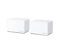 MERCUSYS WiFi 6 Mesh AX3000Mbps, Couverture jusqu'à 460 m², Connecter jusqu'à150 Appareils, Canaux 160 MHz, 3 Ports Gigabit, WiFi bi-Bande, Easy App Control, Halo H80X (2-Pack)