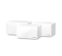 MERCUSYS WiFi 6 Mesh AX6000Mbps, Couverture jusqu'à 800 m², Connecter jusqu'à 150 Appareils, 1 Port 2.5G et 2 Ports Gigabit, WiFi bi-bande, App facile à utiliser, Halo H90X(3-Pack)