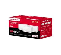 MERCUSYS WiFi 7 Mesh BE6500Mbps Tri-Bande Halo H37BE(3-Pack), Connecter jusqu'à 200 Appareils, 2 Ports 2.5G + 1 Ports 1.0G, Canaux 320 MHz, Easy App Control