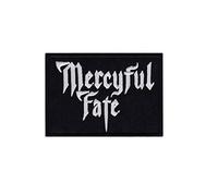 Mercyful Fate Silver Black Heavy Met Écusson Patch en fer brodé sur accessoire
