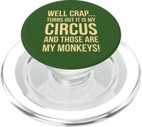 Merde, il s'avère Que C'est Mon Cirque et Que ce sont Mes singes PopSockets PopGrip pour MagSafe