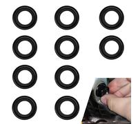 Merdege Lot de 10 joints de bouchon de vidange d'huile, accessoires en caoutchouc M14, compatibles avec Ford, Lincoln #F5TZ-6734-BA (noir, 10 pièces)